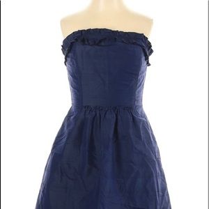Size 0 Blue Lula Kate 100% Silk Party Dress